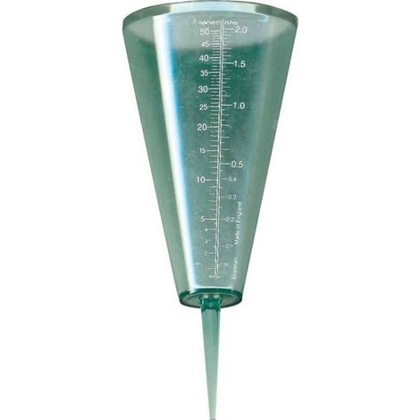 AIMOONSA Pluviomètre gradué mm/pouces 250 mm avec tableau d'enregistrement (1/5)