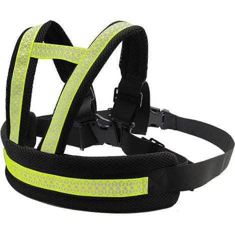 Harnais de sécurité enfant (vert) pour moto, vélo, ceinture de sécurité réglable et respirante avec bande réfléchissante pour la sécurité des enfants (sangle de selle). (1/5)