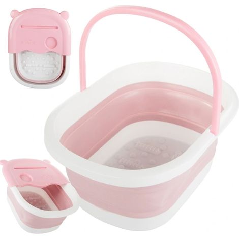 Filiyano-Bain de pieds pliable - Bassin rose Rosa