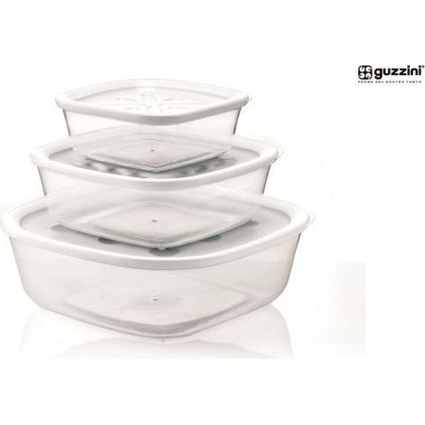 Set de 3 contenedores 570x1400x2950 color blanco