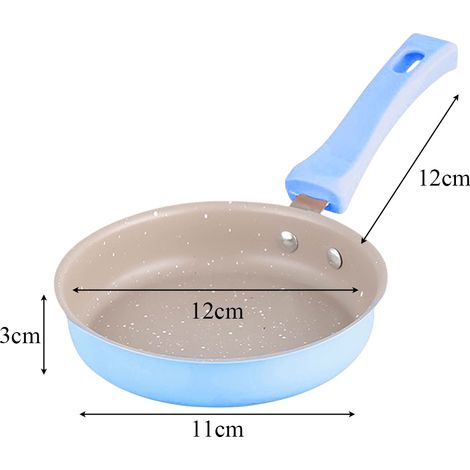 Mini-cuisine pour enfants, véritable poêle à frire, petite poêle en fonte antiadhésive, idéale pour cuisiner et préparer des petits pots pour bébés. (1/5)