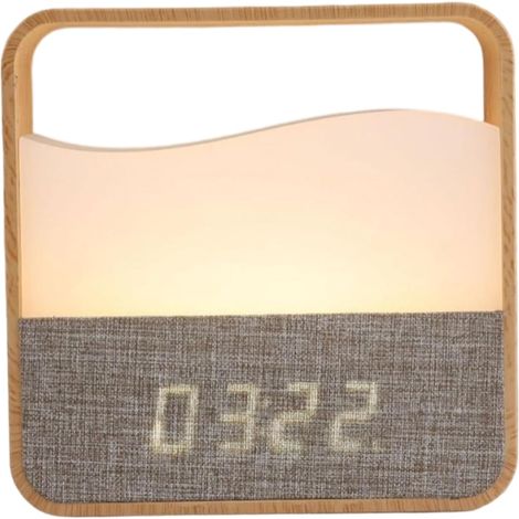 Veilleuse en bois élégante avec minuterie de gradation à (1/5)