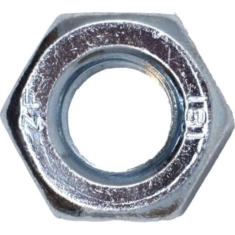 Metalmate Hexagon Full Nut ZP M10 - Box of 50 Steel Nuts