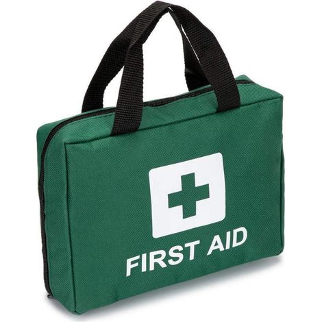 Trousse de premiers secours vide, verte, avec compartiments, compacte, pour voiture, maison, extérieur