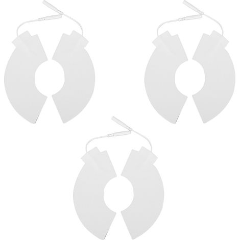 Lot de 3 électrodes TENS auto-adhésives en tissu non tissé, patchs de thérapie doux et non irritants pour électrostimulation musculaire. (1/5)