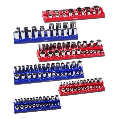 Kit Organisateurs Douilles Magnétiques 6 Plateaux de Douilles (1/5)