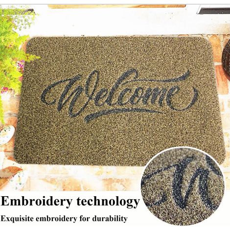 Tapis De Sol - Tapis Antidérapant En Polyester - Pour Entrée Chambre Salon Couloir - 40 X 60 Cm (1/3)