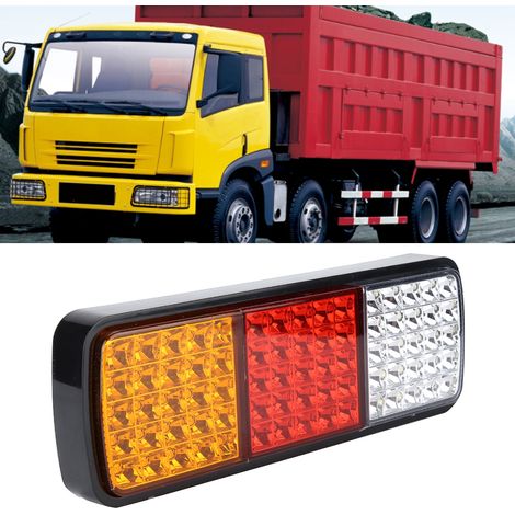 Feux arrière 12V 75LED pour remorque camion, clignotant stop feu de freinage, lampe de recul arrière (1/5)