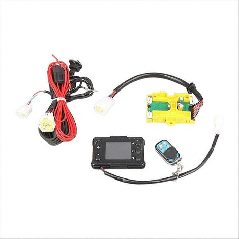 12V-Autoheizung mit LCD-Controller und Kabelbaum, Steuerplatine für Kabinenheizung, Reglerfeld, Verkabelungssatz, Autozubehör, langlebig und zuverlässig. (1/5)