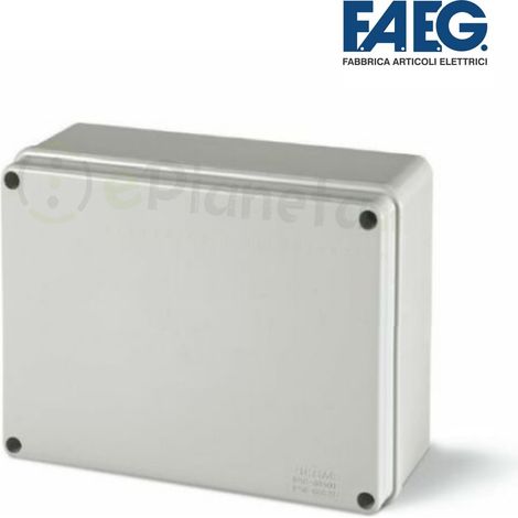 Scatola di derivazione 150x110x70 rettangolare da esterno tenuta stagna grigio impermeabile con pareti lisce
