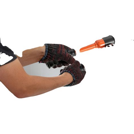 Herramienta de crimpado, fabricada en acero de alta resistencia, 37 cm de largo, compatible con tamaños M12, M15, M18, M22 y M28, fuerza de crimpado de 10 toneladas, cabezal giratorio de 360°. (1/5)