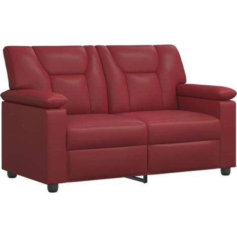 Divano Rosso Vino 151 x 85 x 93 cm Similpelle vidaXL