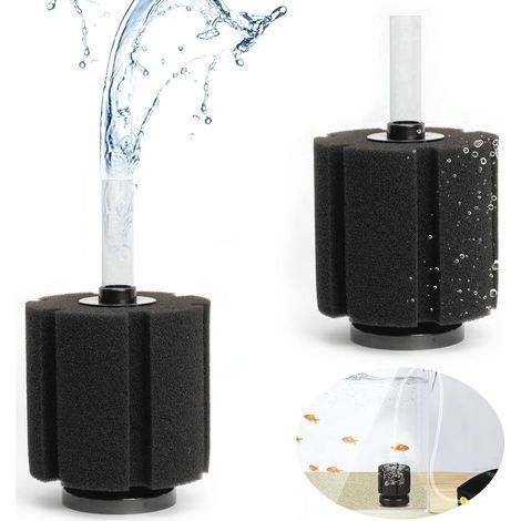 2 pièces Filtre Maille Protection, Filtre à éponge Filtre à air d'aquarium, Filtre à éponge biochimique pour Aquarium, réservoir de Poissons (1/5)
