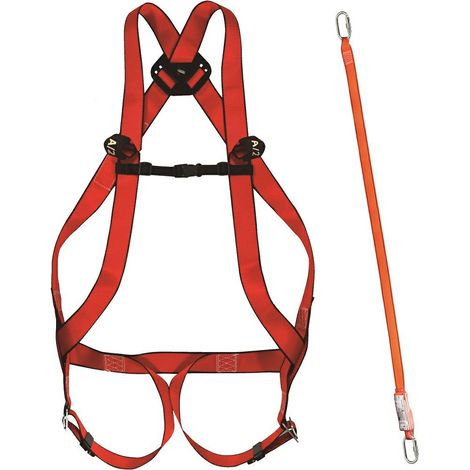 Kit Climax Basic 10 Plus con amortiguador 31A 30/30 + 2 mosquetones, protección completa para trabajos industriales, seguridad avanzada y comodidad en entornos de alto riesgo.