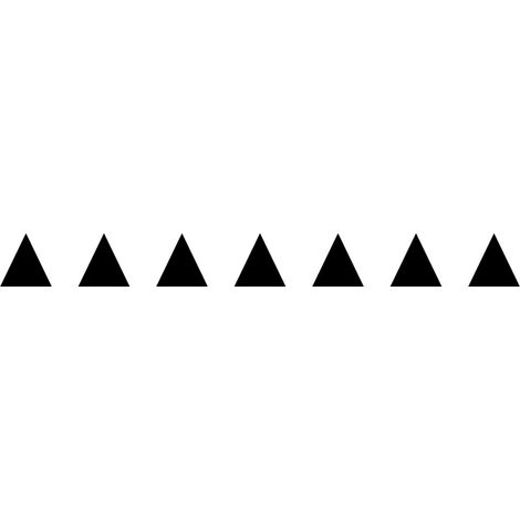 Lot 2 bandes 100mm x 1m - Triangles Noir - 4640372
