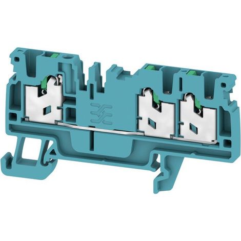 Bloc de jonction de traversée Weidmuller AS3C 2.5 BL, Enfichable, Bleu ( Prix pour Paquet de 10 )