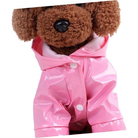 Veste imperméable à capuche pour chien imperméable réfléchissant animal de compagnie imperméable à l'eau pour chien, le matériau utilisé est pu - Taille M - 1pcs (1/5)