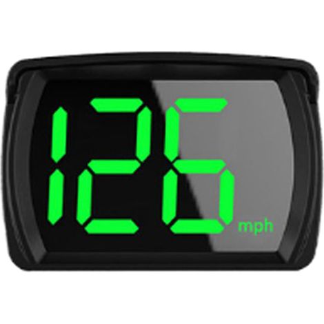 Affichage tête haute pour voiture, compteur de vitesse, affichage HUD, gros caractères LED, noir (1/5)