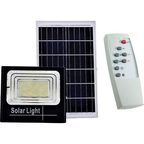 FARO LED 400W PANNELLO SOLARE CREPUSCOLARE IP65 LUCE 6500K 4650Lm