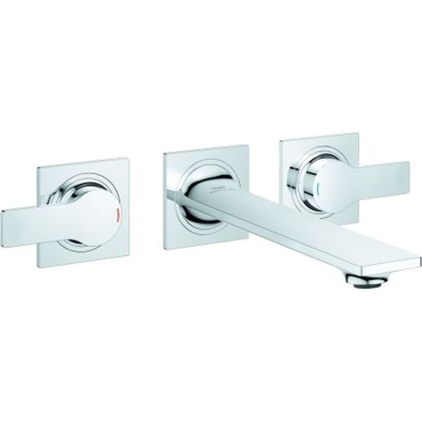 GROHE Miscelatore a 3 fori per lavabo a parete Allure 201932 FMS per bocca 29025 Sbraccio 208mm cromato, 20193002