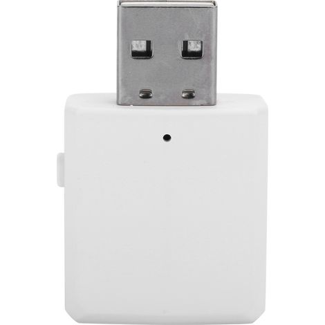 Émetteur-récepteur audio Bluetooth 5.0, carte son USB 3 en 1, adaptateur AUX RCA 3,5 mm, blanc (1/5)