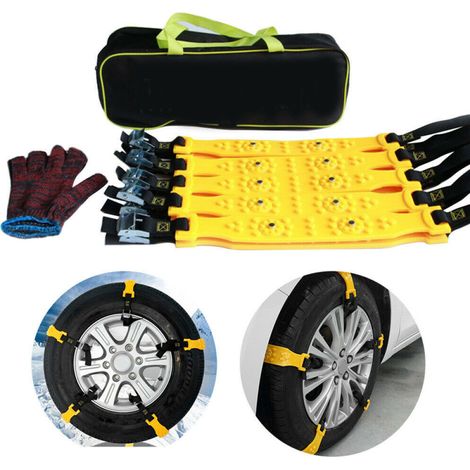 Universelle Schneeketten für Autos, verstärkt und verbreitert (10 Ketten) (1/5)
