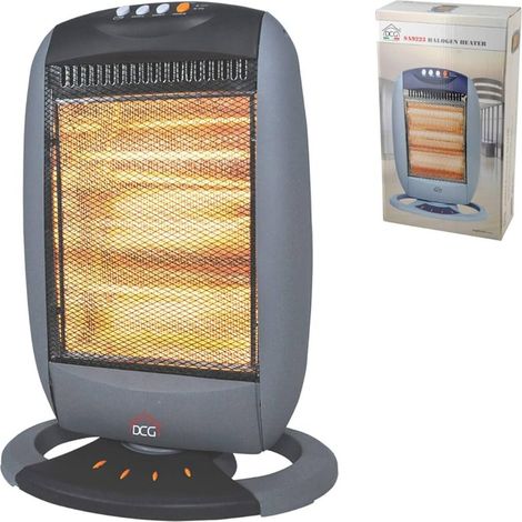 DCG Eltronic SA9223 stufetta elettrica Nero Grigio 1200 W Riscaldatore di ambienti elettrico alogeno (1/5)