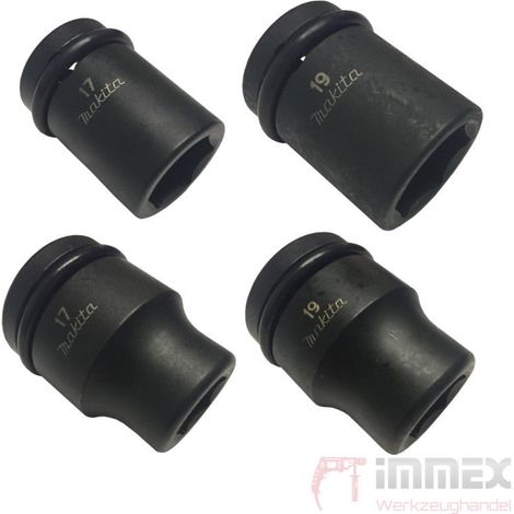 Makita Steckschlüssel Nuss KFZ Radwechsel Schlagschrauber 1/2'' 3/4'' 17mm 19mm 1/2'' 19mm