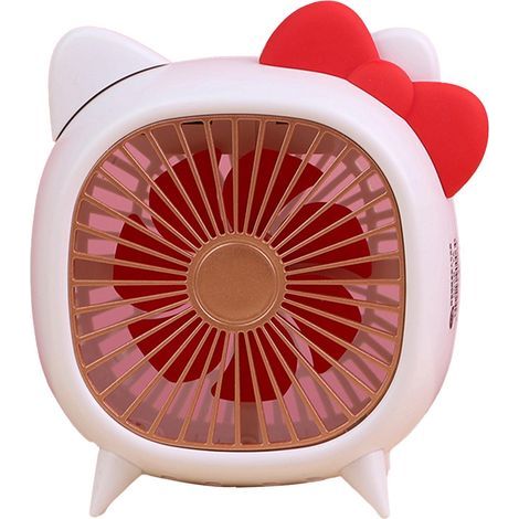 Ventilateur de bureau USB, dessin animé, mignon, Table d'étudiant, Portable, petit refroidissement pour dortoir, chambre à coucher, Camping, Type A (1/5)