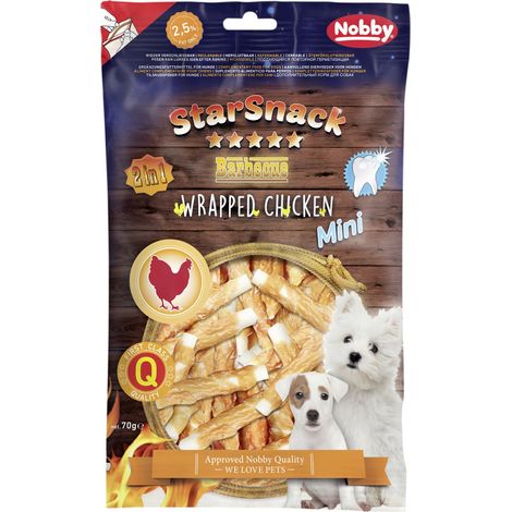 Nobby StarSnack PUPPY & SMALL Wrapped Chicken ,113 g Knochen