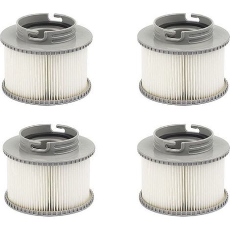 Lot de 4 filtres MSPA FD2089 compatibles spas gonflables Toscane, Elegance, Camaro, Alpine, Blue Sea, Silver Cloud (1/5)
