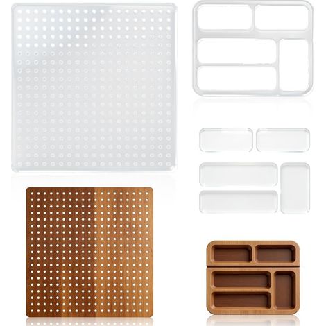 Lot de 2 modèles de défonceuse en acrylique transparent de 5 mm d'épaisseur pour travaux du bois, travaux manuels (1/5)