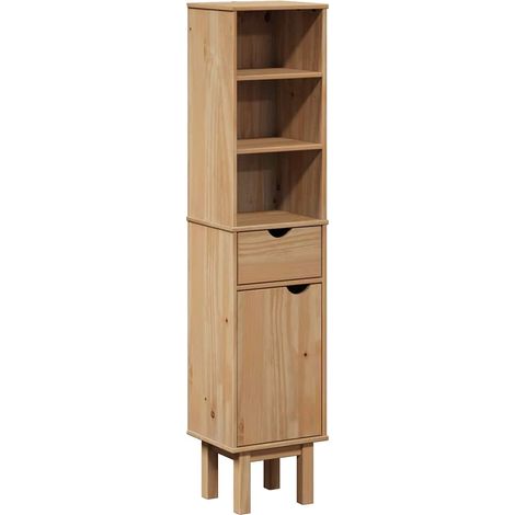 Mueble de baño OTTA madera maciza de pino 35x30x159 cm vidaXL