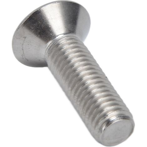 Vis à tête fraisée hexagonale M10x35 en acier inoxydable A2, lot de 30, pour assemblages industriels (1/5)