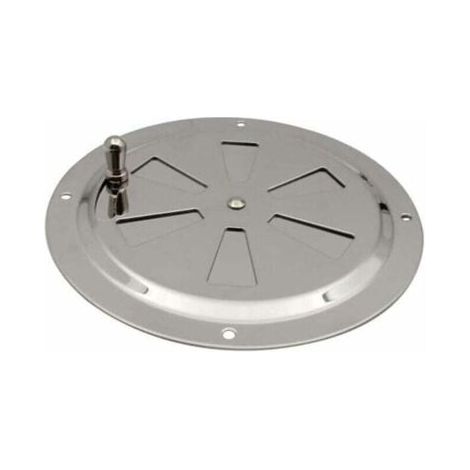 Ventilations rondes en acier inoxydable Grille de ventilation Reglable Rond Évent d'Aération Grille Évent à persiennes en acier inoxydable pour Fumeur,Camping-Car,Maison,Yachts Diamètre 125mm,1 pièce