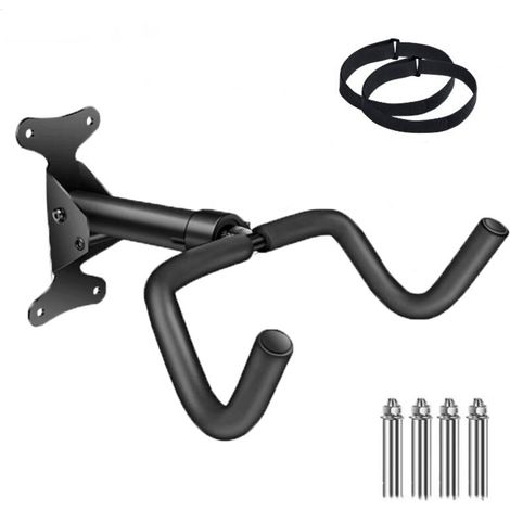 Bicycle wall mount, bicycle rack for, bicycle rack, adjustable angle and distance from the wall, load capacity 50 kg, extendable by 10 cm, bicycle rack for garages and houses (1/5)