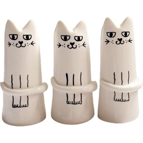 Décoration intérieure et extérieure - 3 vases créatifs en forme de chaton (1/5)