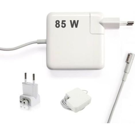 Adaptateur Chargeur HD LINE - 85W - Connecteur forme L - Blanc (1/3)