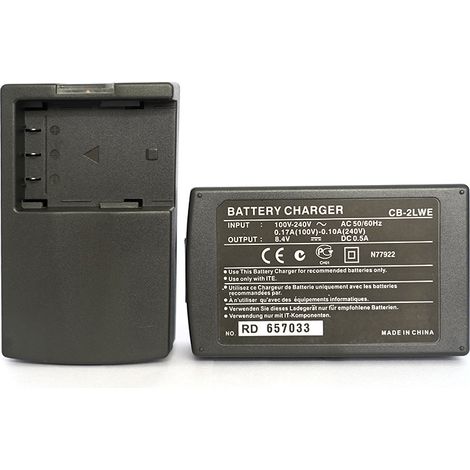 Chargeur de batterie pour appareil photo Canon CB-2LWE NB-2LH, compatible avec les modèles S30, S40, S50, G7, G9, 350D et 400D.