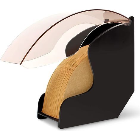 Porte-Papier Filtre conique en papier pour Boîte à filtre en papier étagère outils à café étanche à la poussière avec Couvercle (1/5)
