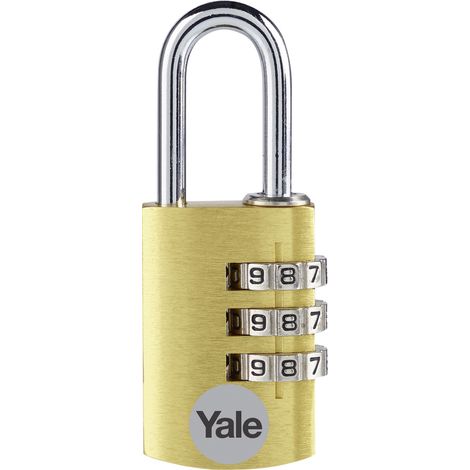 YALE YE3CB/20/121/1/GO Vorhängeschloss 20 mm    Gold Zahlenschloss