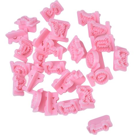 26-teilige Fondant-Kuchenform, weich, leicht zu entformen, hitzebeständig, Zahlenkuchenform für Kekse, Pralinen, Süßigkeiten, Großbuchstaben (1/5)