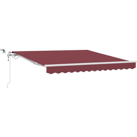 Maison Exclusive - Tenda da Sole Retrattile Automatica con LED Bordò 300x250 cm