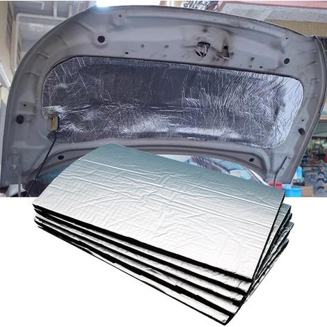 Tapis insonorisant, coussinets isolants thermiques, insonorisation de voiture, réduit les vibrations de la route et du moteur, améliore votre expérience de conduite, lot de 5 (1/5)