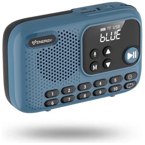 Energy Sistem TunerGo Radio - Radio portatil FM con Bluetooth, batería Recargable, Salida minijack, Antena optimizada y Altavoz de 5W