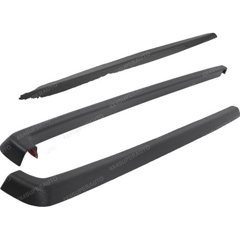 Striscia protettiva per portellone posteriore, nero opaco, set da 3 pezzi, rivestimento per copertura portellone posteriore (1/2)