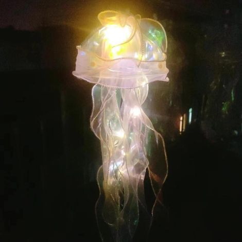 Lanterne Méduse - Lampe LED Suspendue pour Décoration Intérieure Extérieure - Idéale pour Chambre d'Enfant Événements et Espaces Commerciaux - 1 Pièce (1/5)