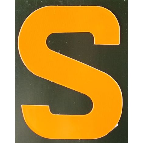 Conacord Reflektierender Klebebuchstabe S orange S Klebebuchstaben & Zahlen (1/2)