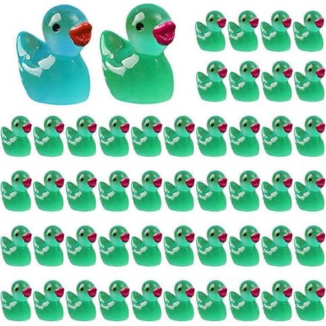 100 canards miniatures en résine pour décors miniatures et fêtes (jouet) (1/5)