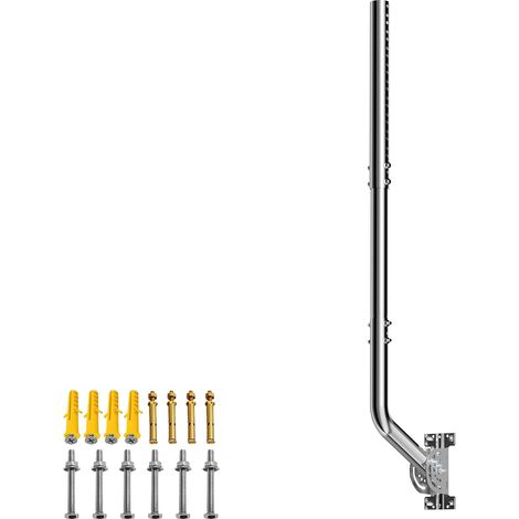 Mât d'antenne pour antennes TV, satellite, radio et Wi-Fi  Support d'antenne universel pour montage mural/toit de toit 35 mm de diamètre (1/5)